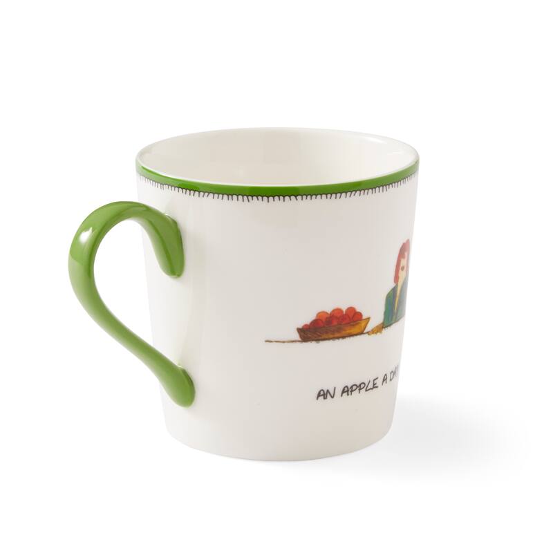 Kit Kemp for Spode Doodles An Apple A Day Mug