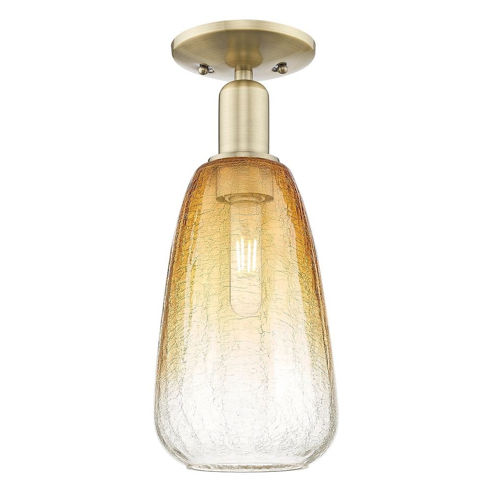 Innovations Lighting 716-1C-15-6 Brookhaven Almond Semi-Flush