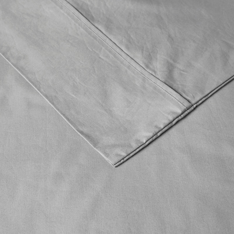 Madison Park 200 Thread Count Relaxed Cotton Percale Sheet Set