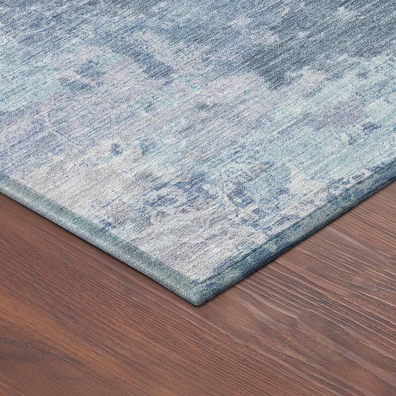 Machine Washable Indoor/ Outdoor Chic Modern Chantille Rug