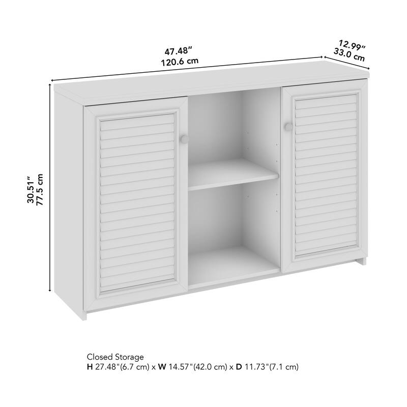 Bush Furniture Fairview Accent Cabinet with Doors and Shelves