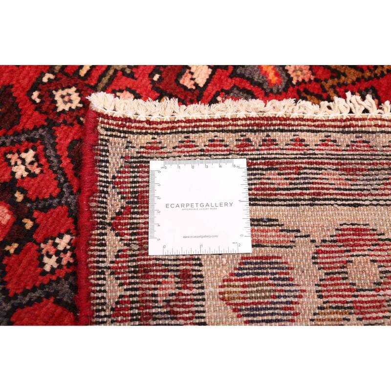 ECARPETGALLERY Hand-knotted Andelz Red Wool Rug - 3'8 x 10'9