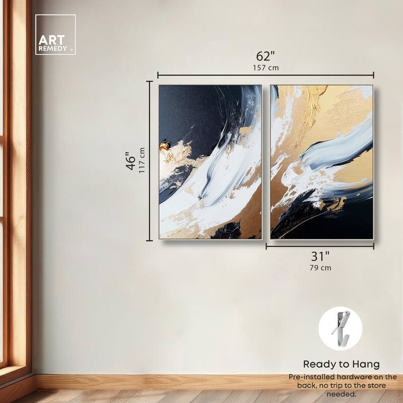 Forces II Canvas Set of 2 by Art Remedy
