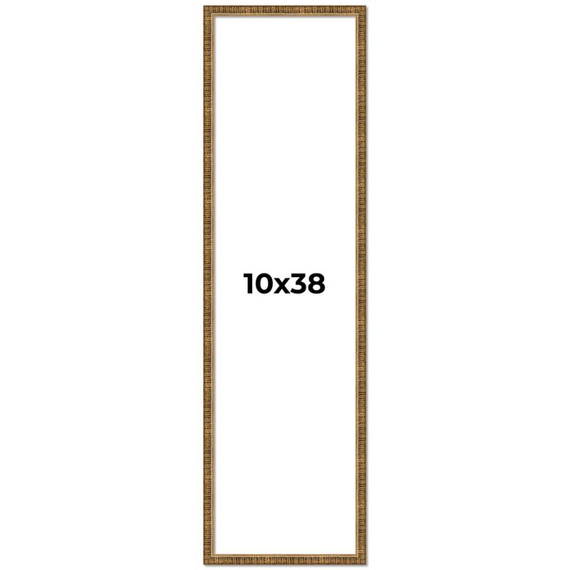 10x38 Frame Gold Picture Frame - Complete Modern Photo Frame Includes
