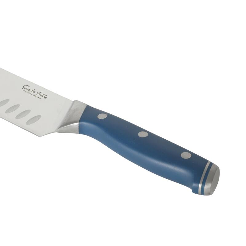 Sur La Table Kitchen Essentials 14 Piece Cutlery Set, German Steel Forged Knives, Beech Wood Block