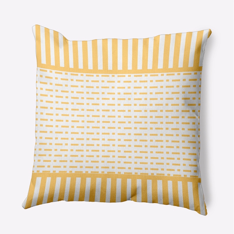 Dots and Dashes Indoor/Outdoor Throw Pillow - Daffodil - 16" x 16"