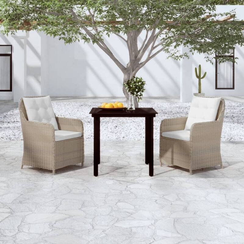 vidaXL Patio Dining Set Outdoor Dining Set Table and Chair Set for Garden