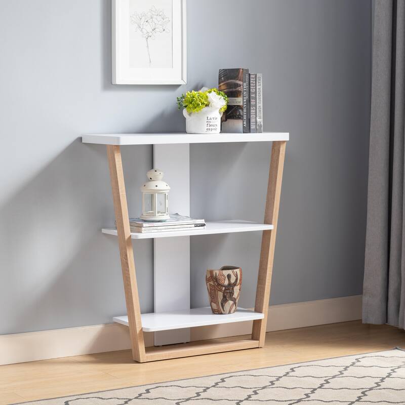 Console White & Weathered White，Design table, high quality durable, unique - White