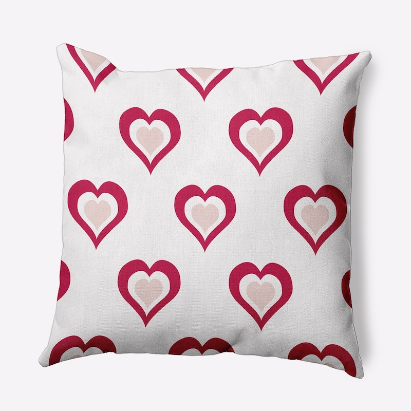 Burnin' Love Valentines Day Decorative Throw Pillow - 16" x 16" - Bold Pink