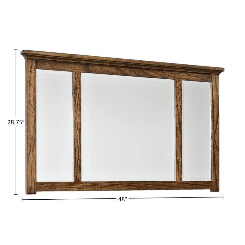Oak Park Mission Brown Landscape Mirror