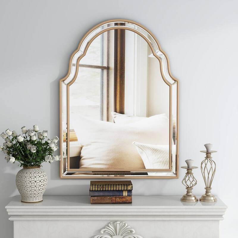 Arch Gold Wall Mirror for Wall Decor - 31.5"×23.6"
