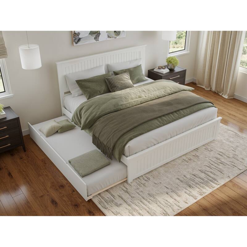 Nantucket Bed with Matching Footboard and Twin XL Trundle