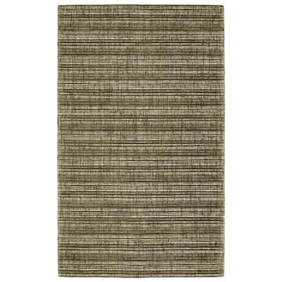 Style Haven Corey Textural Stripe Wool and Viscose Hand-tufted Rug