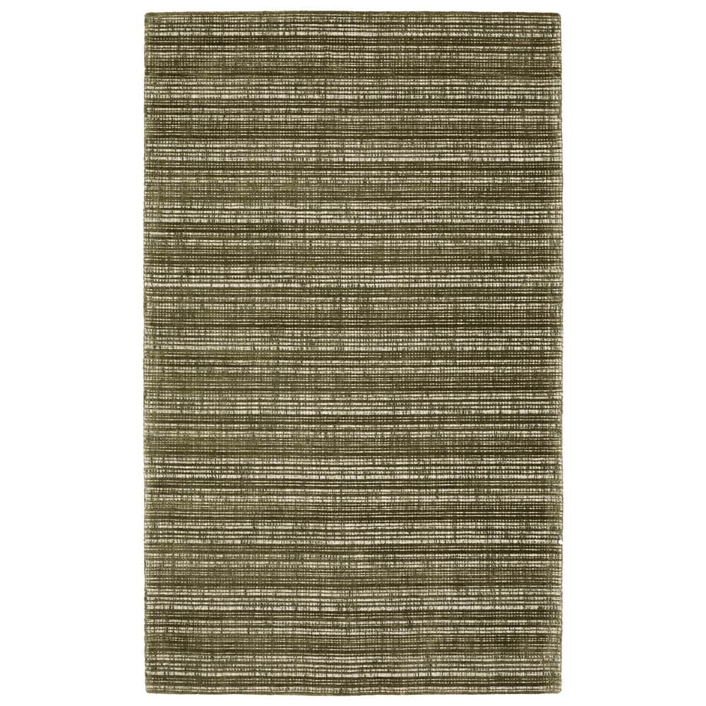Style Haven Corey Textural Stripe Wool and Viscose Hand-tufted Rug