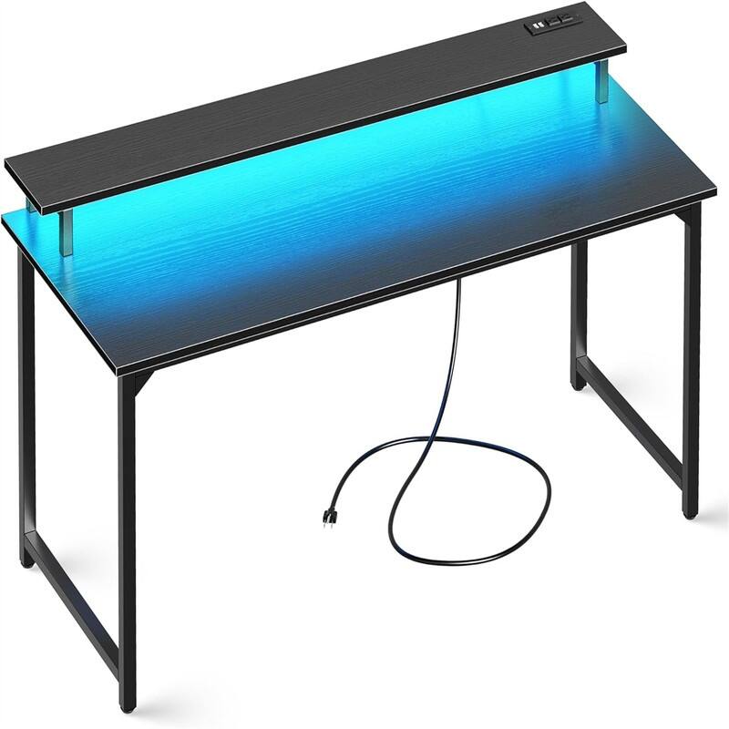 55 inch Computer Desk - Black