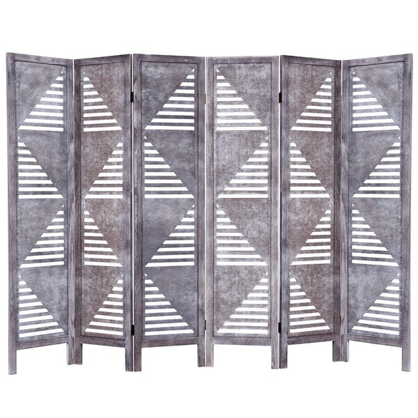 Costway 6 Panel Room Divider Wood Folding Freestanding Costway 6 Panel Room Divider Wood Folding Freestanding