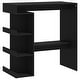preview thumbnail 35 of 48, vidaXL Bar Table with Storage Rack 39.4"x19.7"x40" Engineered Wood - 39.4" x 19.7" x 40"