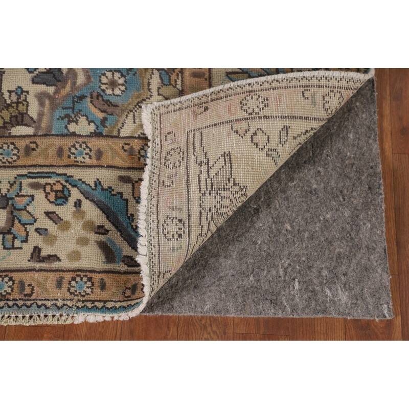 Tabriz Persian Vintage Rug Hand-Knotted Traditional Wool Carpet - 6'5"x 9'7"