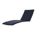 preview thumbnail 72 of 88, Salem Outdoor Chaise Lounge Cushion (ONLY CUSHION) by Christopher Knight Home - 79.25"L x 27.50"W x 1.50"H Navy Blue