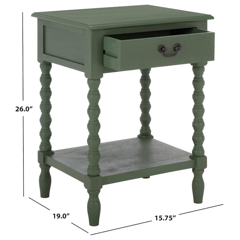 SAFAVIEH Christena Accent Table - 19" W x 15.8" L x 26" H - 19"W x 16"D x 26"H