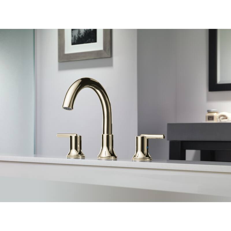 Delta Trinsic Deck Mounted Roman Tub Filler Trim with Metal Lever