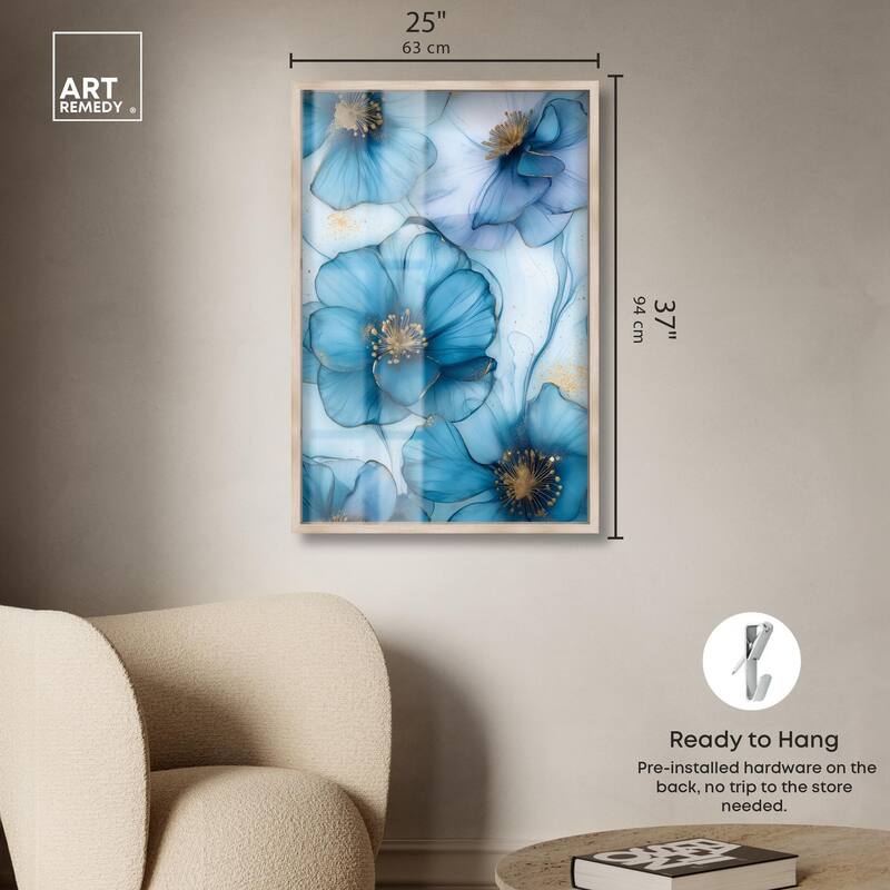 Gilded Cyanescence Shadowbox by Art Remedy