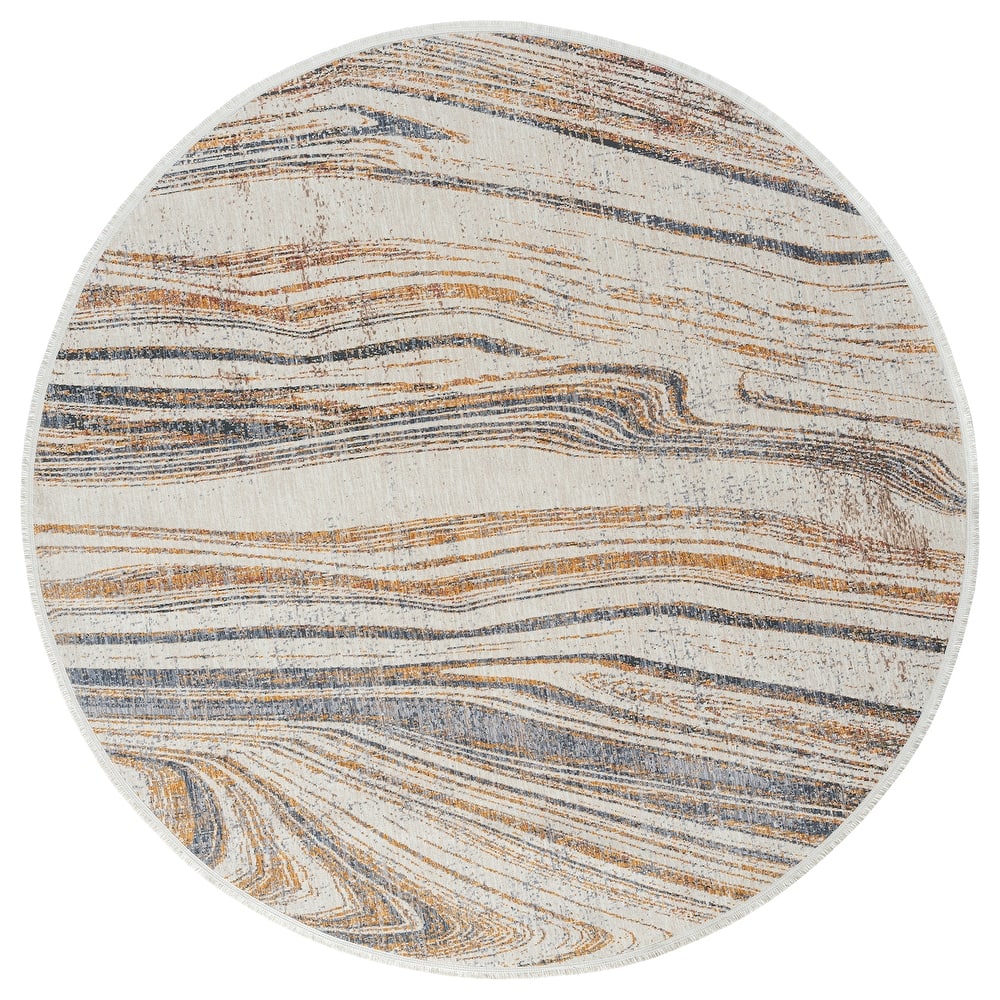 Artundra Ivory Machine Made Flatweave Indoor Area Rug