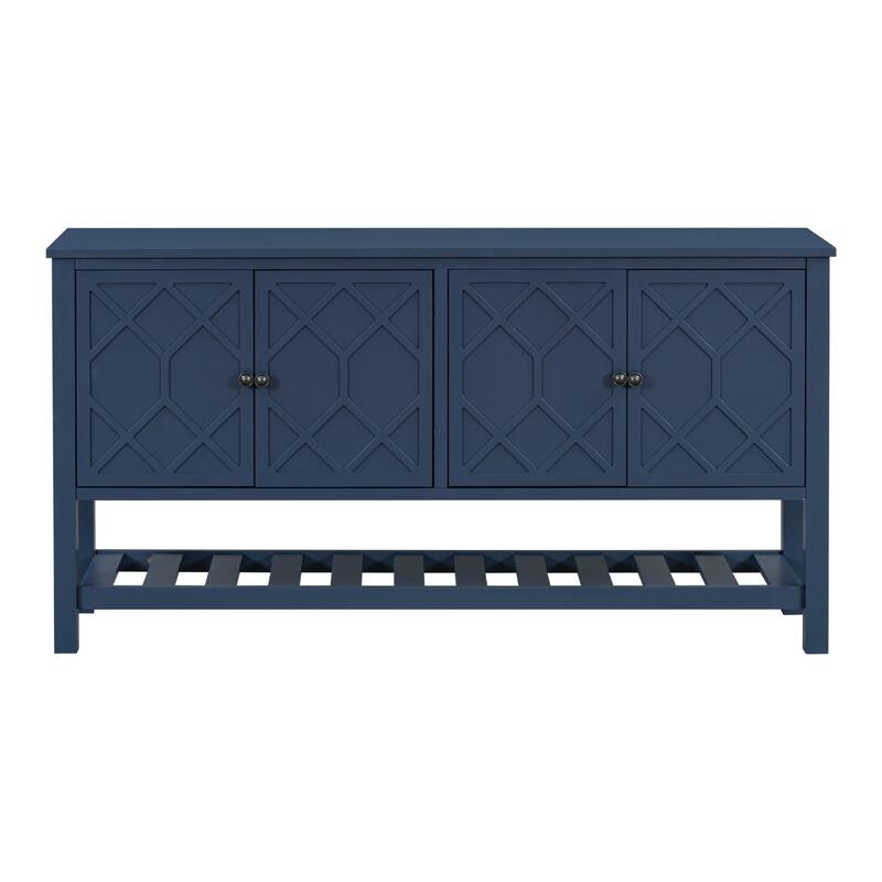 Elegant entrance table with polygonal door design