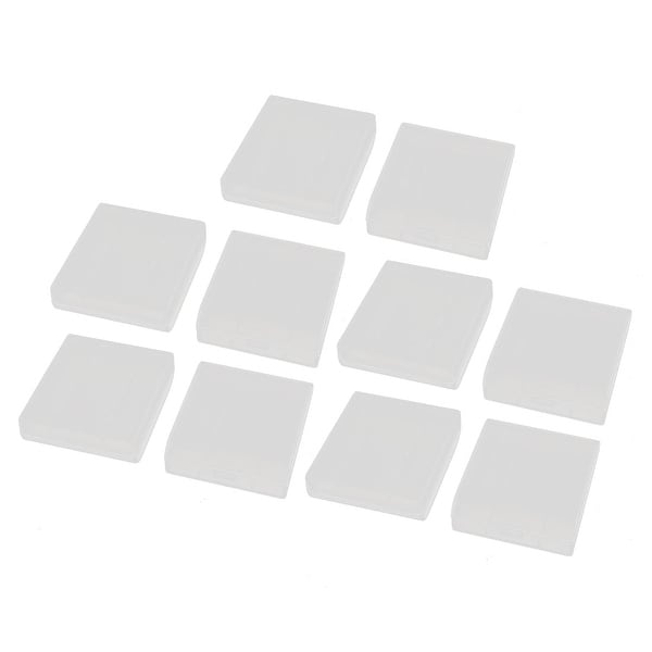10Pcs Transparent Storage Case Plastic Battery Organizer for AAA Batteries