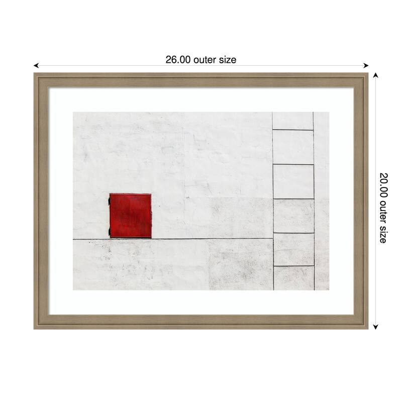 Suprematism is all Around by Ksenia Voeykova Wood Framed Wall Art Print