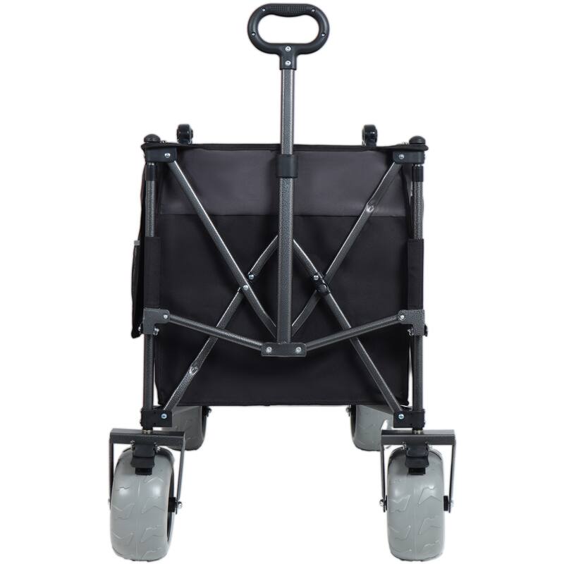 300L XL Heavy-Duty Push Pull Folding Wagon Cart with Rotating Handle