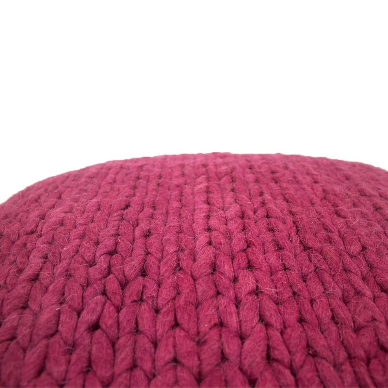 Jiti Indoor Braided Design Casual Lounging Pouf Ottoman Seating for Indoor Space.