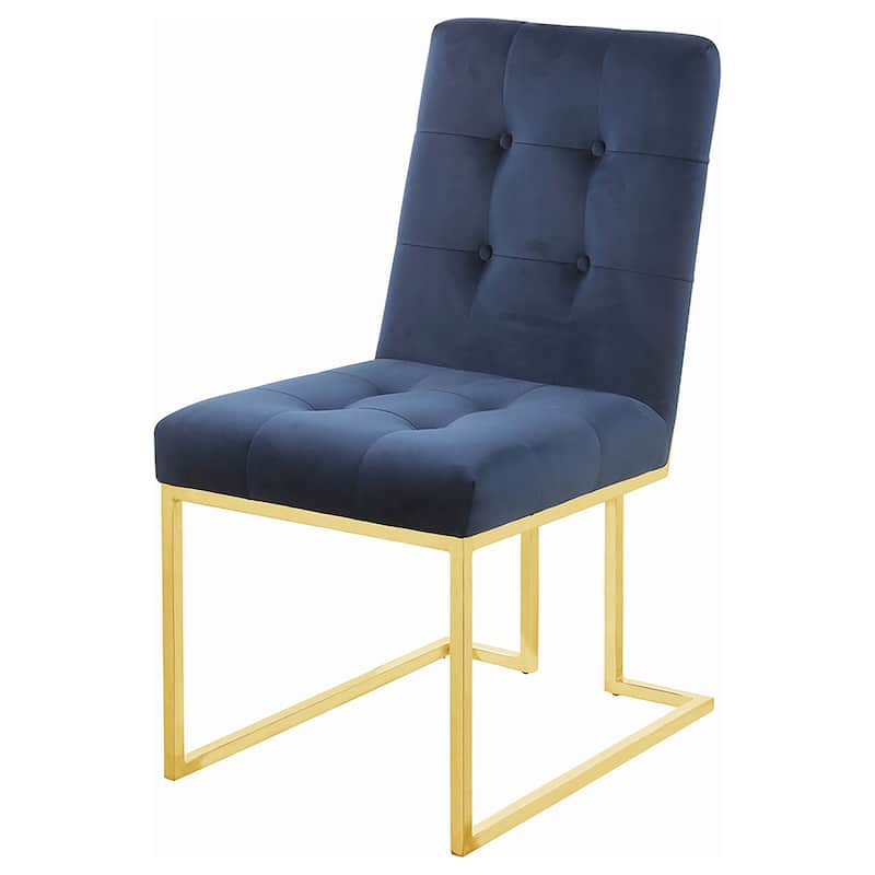 Cisco Velvet Upholstered Dining Side Chair (Set of 2)