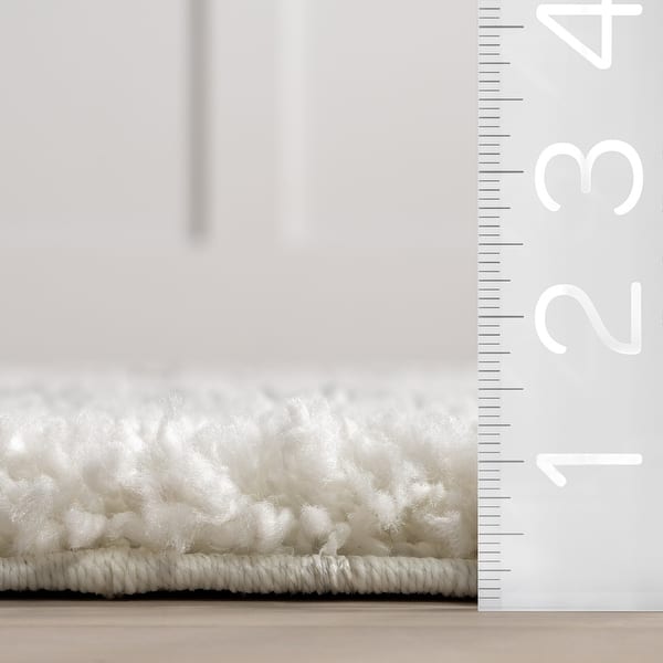 dimension image slide 1 of 4, Nuloom Kesha Contemporary Trellis Shag Area Rug