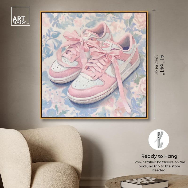 Gentle Ribbon Sneakers Canvas by Art Remedy