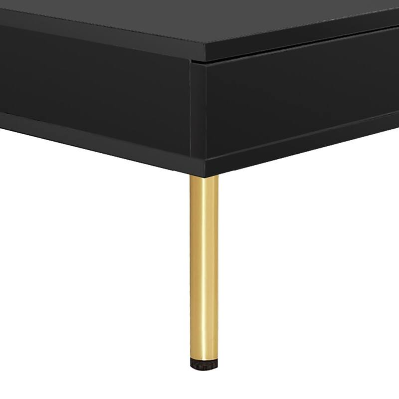 Contemporary Classic High Gloss Wooden Square Coffee Table