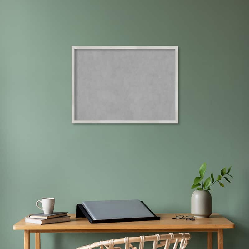Amanti Art Svelte Silver Framed Magnetic Board