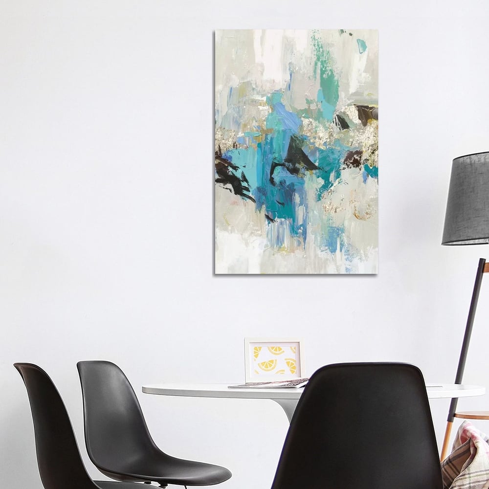 iCanvas "Blue Silver I" by Tom Reeves Canvas Print