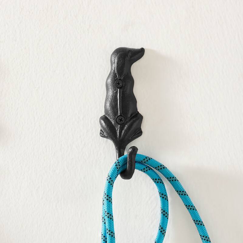 4 Piece Dog Wagging Tail Decorative Wall Hook Set