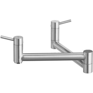 Blanco Cantata Wall Mounted Pot Filler 441195 Satin Nickel Overstock 19661251