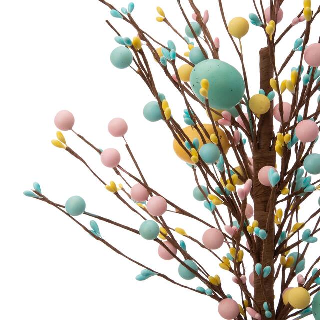 Glitzhome 18"H Easter Eggs Table Tree Centerpieces