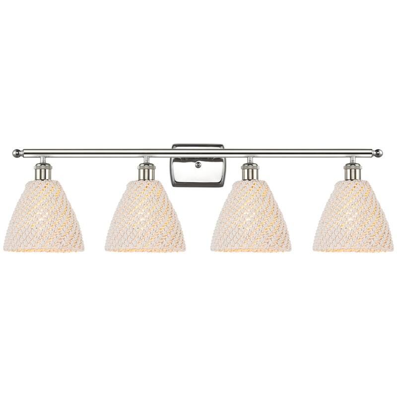 Innovations Lighting 516-4W-11-38 Bristol Natural Vanity Bristol - Polished Nickel / Natural