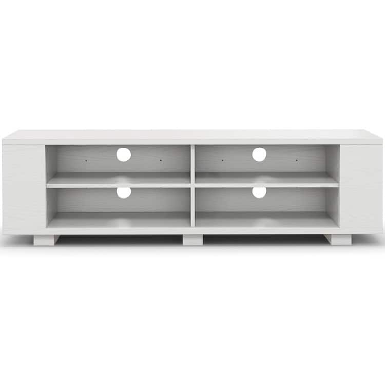 59" Console Storage Entertainment Media Wood TV Stand - 59" x 15.5" x 17.5" (L x W x H)
