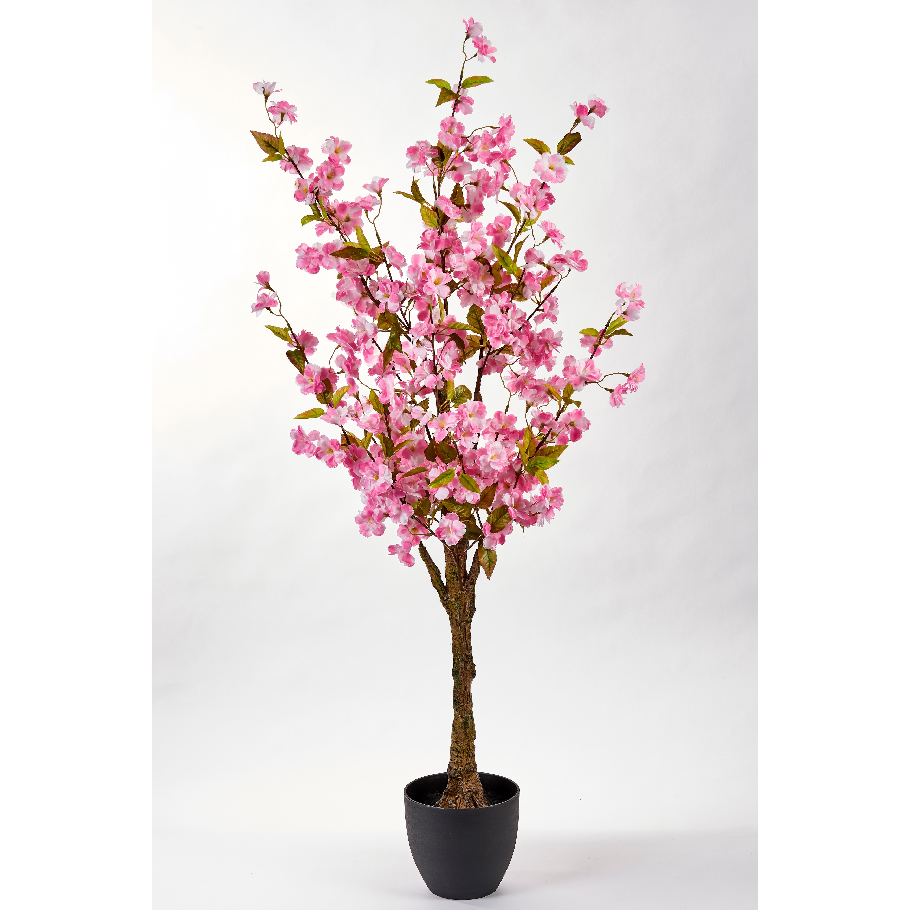 51" Artificial Cherry Blossom Tree In a Pot - Pink - 51
