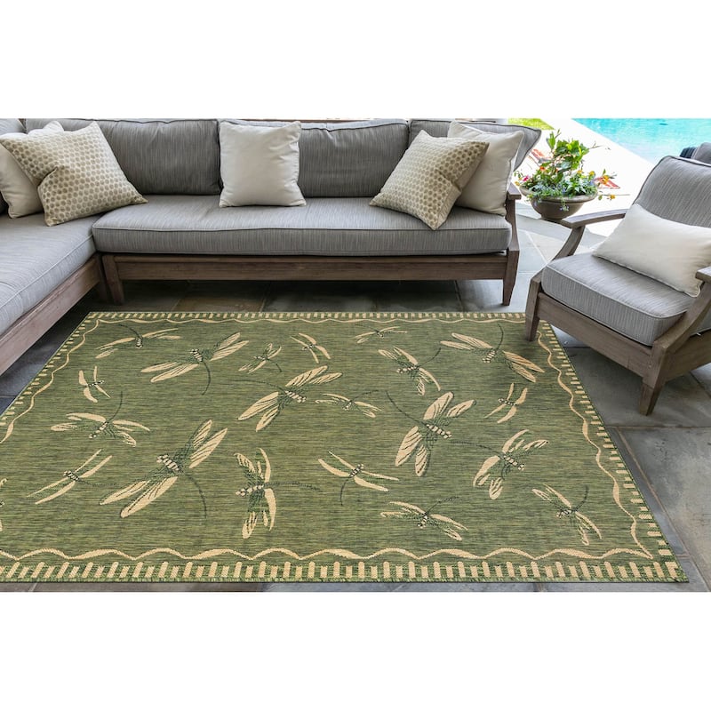 Liora Manne Carmel Dragonfly Indoor/Outdoor Rug