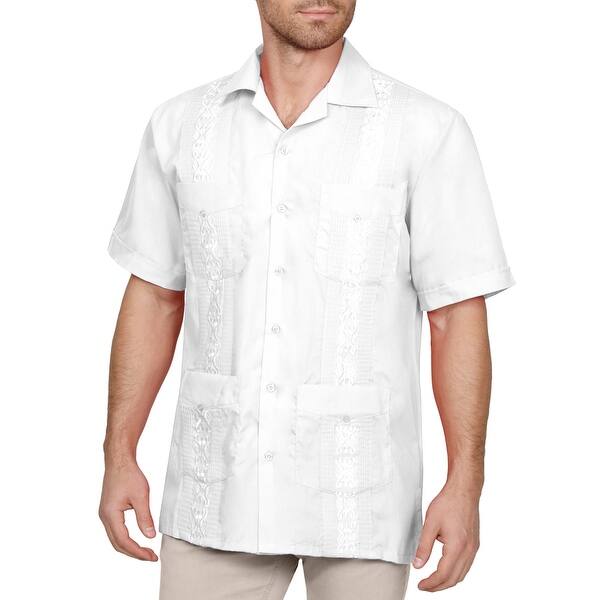 Ne People Men S Short Sleeve Cuban Guayabera Button Down Shirts Top Xs 4xl Nemt112 Overstock Ne People Men S Short Sleeve Cuban Guayabera Button Down Shirts Top Xs 4xl Nemt112 Overstock