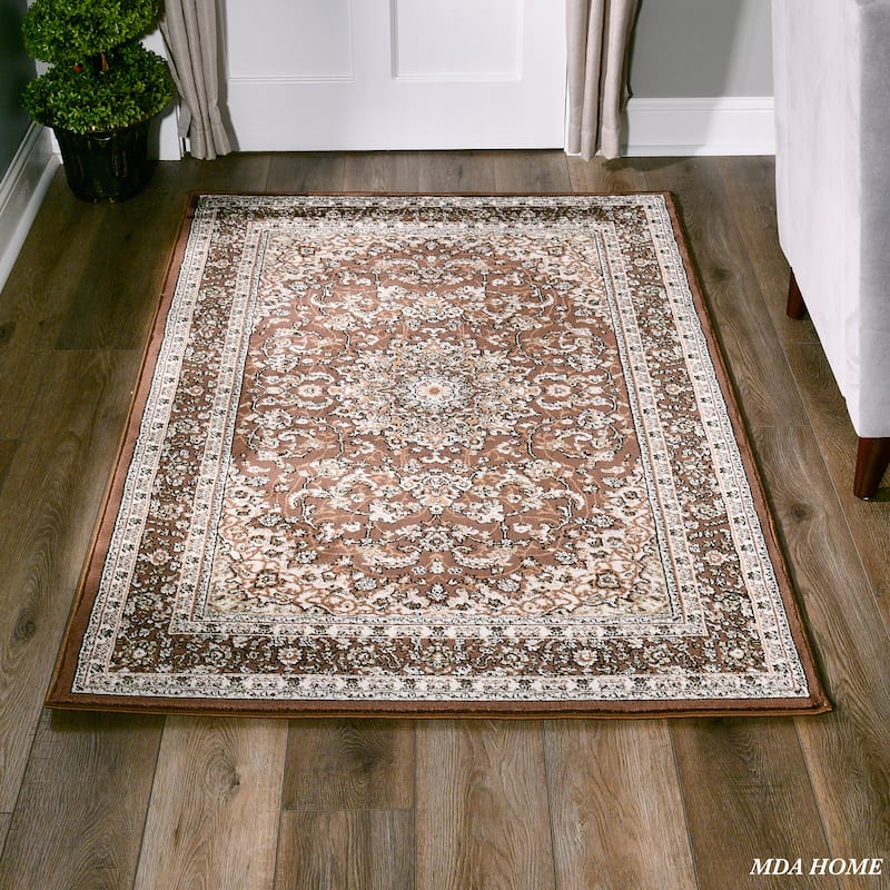 Hollywood Collection Floral Area Rug