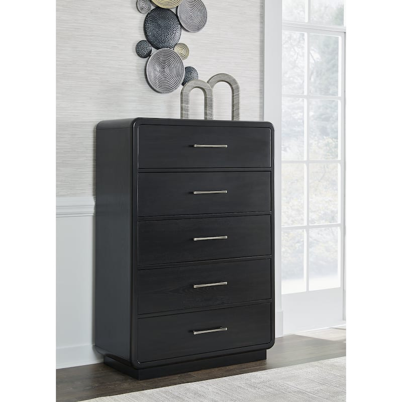 Signature Design by Ashley Rowanbeck Black Chest of Drawers