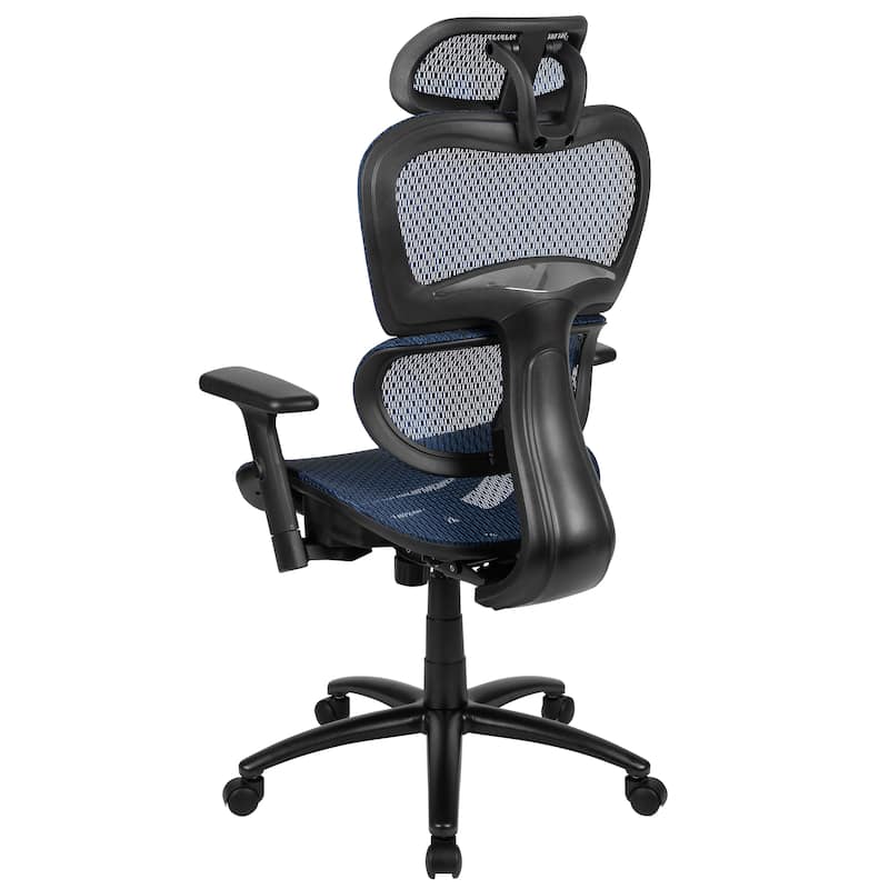 Ergonomic Mesh Office Chair with Synchro-Tilt, Headrest, Adjustable Pivot Arms