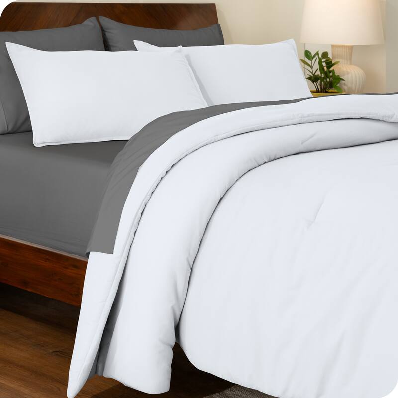 Bare Home Down Alternative Track Stitch Comforter Set